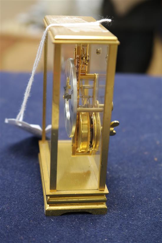 A Jaeger le Coultre desk timepiece height 10cm